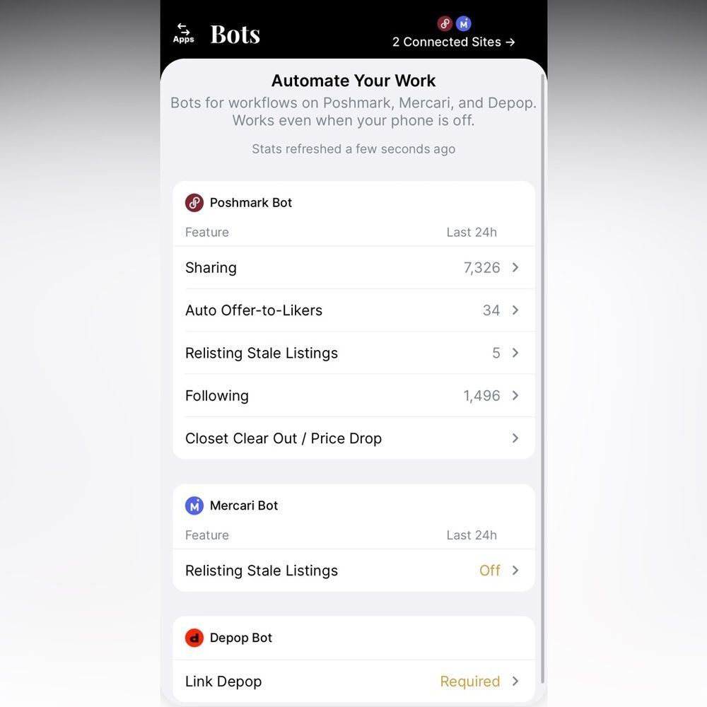 OneShop Referral Link - Signup Code - Poshmark Bot - Auto Share - Picture 3 of 13